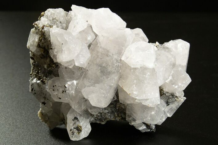 Columnar Calcite w/ Sparkling Sphalerite & Pyrite - Fluorescent! #330124